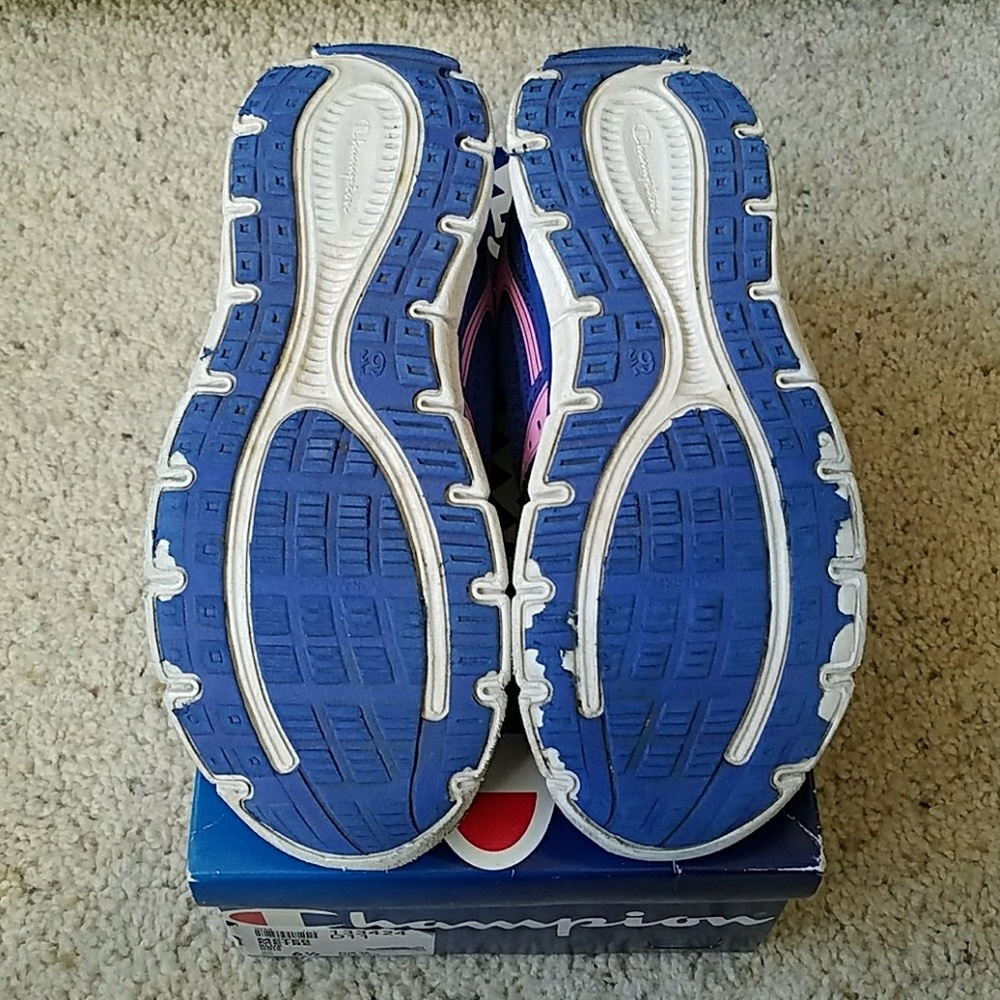 Champion blue and pink running shoes. Women's size 6.5. - Picture 5 of 5